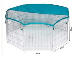 Wire Pet Playpen with waterproof polyester cloth 8 panels size 63x 60cm 06-0114 petclothesfactory.com
