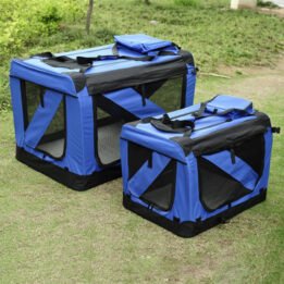 Blue Large Dog Travel Bag Waterproof Oxford Cloth Pet Carrier Bag petclothesfactory.com