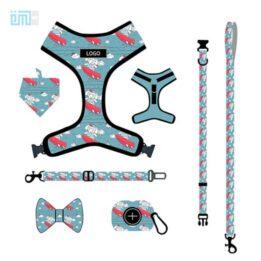 Pet harness factory new dog leash vest-style printed dog harness set small and medium-sized dog leash 109-0006 petclothesfactory.com