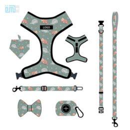 Pet harness factory new dog leash vest-style printed dog harness set small and medium-sized dog leash 109-0025 petclothesfactory.com