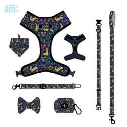 Pet harness factory new dog leash vest-style printed dog harness set small and medium-sized dog leash 109-0027 petclothesfactory.com