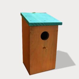 Wooden bird house,nest and cage size 12x 12x 23cm 06-0008 petclothesfactory.com
