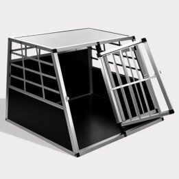 Large Double Door Dog cage With Separate board 65a 06-0774 petclothesfactory.com