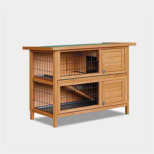 Wooden Rabbit Cage Double layer wood rabbit house plan indoor 92cm 06-0788 Rabbit Cage & Wood, Wooden Rabbit House chicken cage for sale