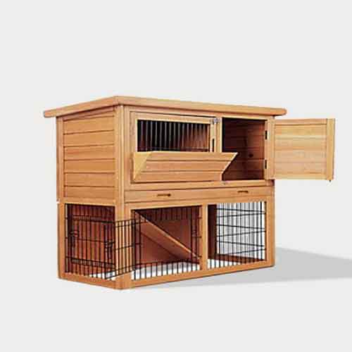 Wholesale Wooden Rabbit Cage pet cage house Size 92cm 06-0789 Rabbit Cage & Wood, Wooden Rabbit House cat beds