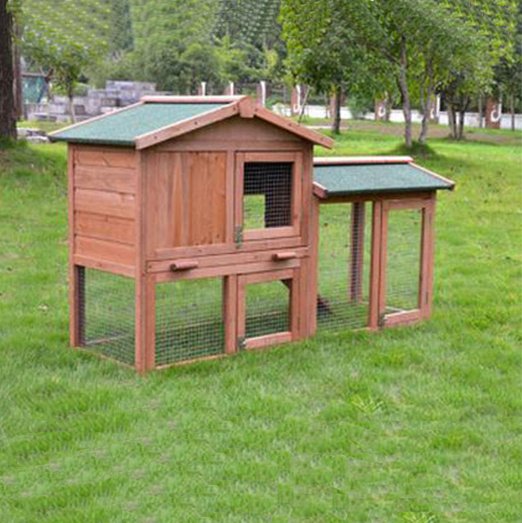 Outdoor Wooden Pet Rabbit Cage Large Size Rainproof Pet House 08-0028 petclothesfactory.com