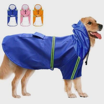PU Dog Raincoat: Reflective Waterproof Dog Raincoat 06-1019 Dog Clothes: Shirts, Sweaters & Jackets Apparel cat and dog clothes