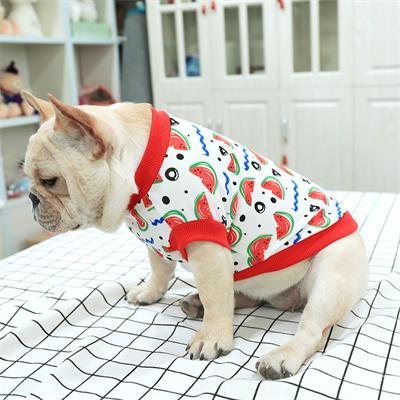 Designer Dog Accessories: Watermelon Printed Pet 06-1194 Dog Clothes: Shirts, Sweaters & Jackets Apparel Clothes dog