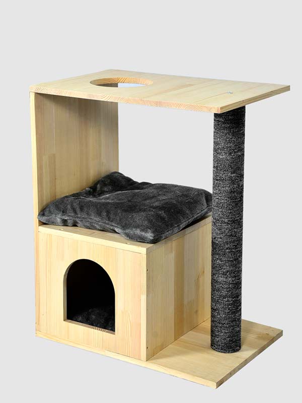 Wood Cat House Wooden Cat Tree Furniture Cat Tree Factory