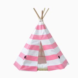 Canvas Teepee: Factory Direct Sales Pet Teepee Tent 100% Cotton 06-0943 Pet products factory wholesaler, OEM Manufacturer & Supplier petclothesfactory.com