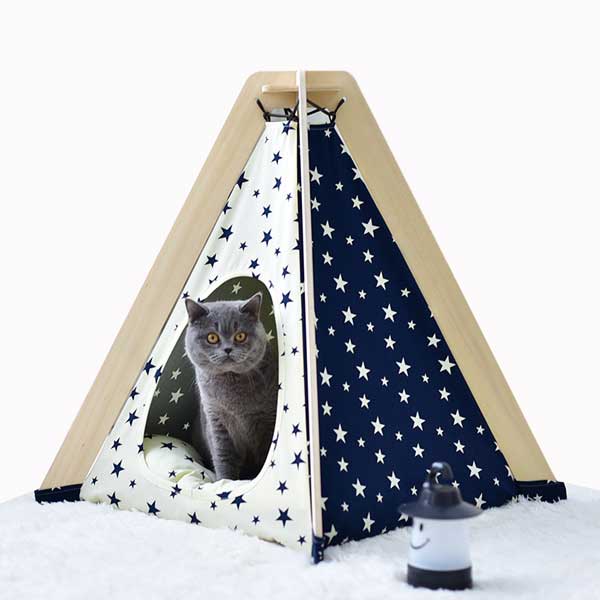 Dog Show Tent: OEM 100%Cotton Canvas Dog&Cat Star Tent Indoor Dog Tipi Tent Foldable 06-0956 Pet Tents: Pet Teepee Bed House Folding Dog Cat Tents Dog Tent outdoor pet tent