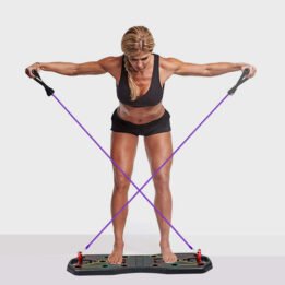 Fitness Equipment Multifunction Chest Muscle Training Bracket Foldable Push Up Board Set With Pull Rope petclothesfactory.com