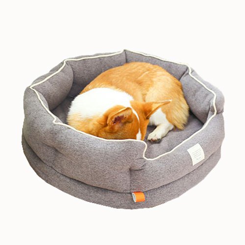 Winter Warm Washable Circular Dog Bed Sponge Comfy Sleeping Pet Bed Dog Bag & Mat: Pet Products, Dog Goods