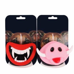 Squeak Chewing Funny Teeth Pig Nose Joke Prank Custom Vinyl Toy Pet Teething Toys For Halloween Toy petclothesfactory.com