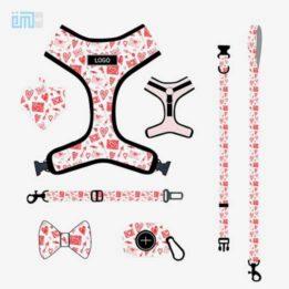 Pet harness factory new dog leash vest-style printed dog harness set small and medium-sized dog leash 109-0017 petclothesfactory.com