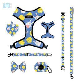 Pet harness factory new dog leash vest-style printed dog harness set small and medium-sized dog leash 109-0018 petclothesfactory.com