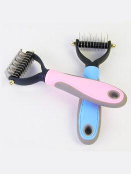 Wholesale OEM & ODM Pet Comb Stainless Steel Double-sided open knot dog comb 124-235001 petclothesfactory.com