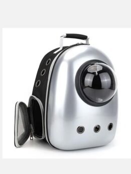 Star Silver Upgraded Side Opening Pet Cat Backpack 103-45012 www.petclothesfactory.com