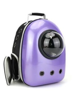 Purple upgraded side opening cat backpack 103-45014 www.petclothesfactory.com