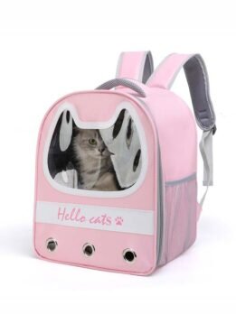 Wholesale OEM PU + PVC backpack cat bag backpack cat pet bag